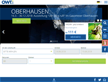 Tablet Screenshot of oberhausen-tourismus.de
